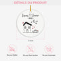 5375OFR3 ornement ceramique personnalise pour famille notre maison