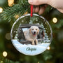 5379OFR2 ornement en verre noel chien sapin personnalise photo 5379okqmc