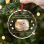 5408OFR2 ornement en verre personnalise commemoratif chien photo les anges ont des pattes 5408okqcc