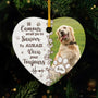5410OFR1 ornement ceramique commemoratif chien personnalise si lamour avait pu te sauver 5410o3lac
