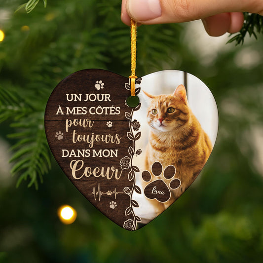 5410OFR2 ornement ceramique commemoratif chien personnalise si lamour avait pu te sauver 5410o3lac