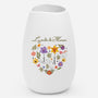 541AOFR1 vase personnalisable ceramique mate le jardin de maman mamie forme de coeur 541aoslta