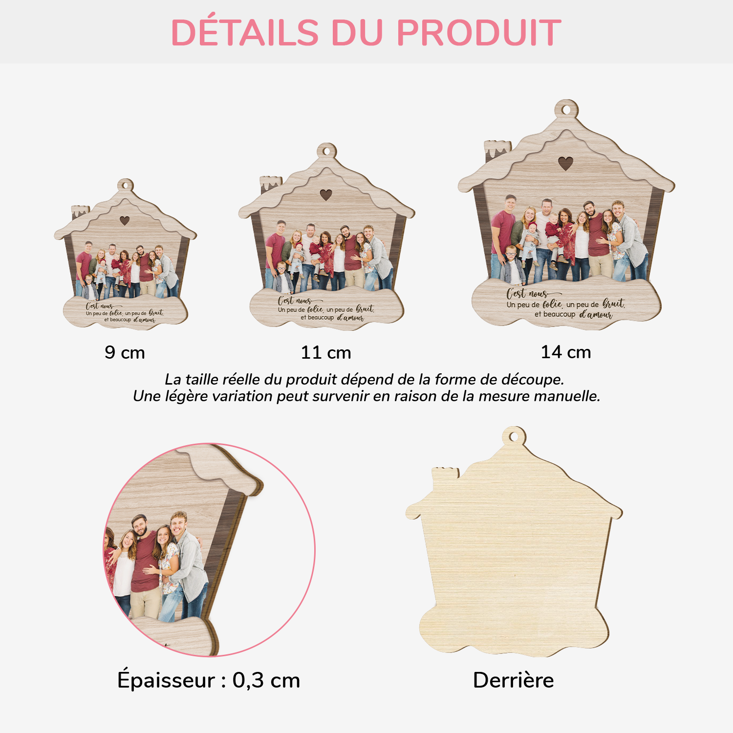 5420OFR3 ornement noel en bois a 1 couche personnalise avec photo la famille avec beaucoup d_amour 5420o6zci_7d0057de c49e 4843 afb9 365f52b37755