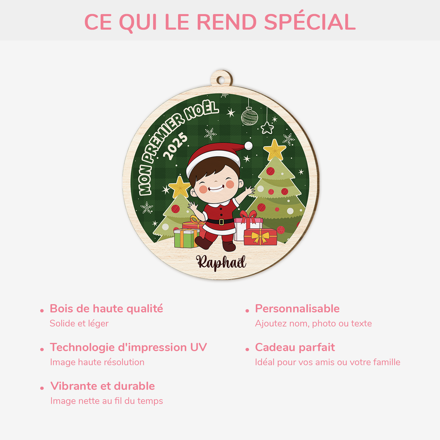 5430OFR4 ornement noel en bois a 1 couche personnalise mon premier noel enfant 5430o3kqk_44f22176 9a38 4a74 9356 61ec1cbbf469