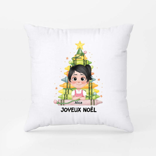 5436PFR1 coussin personnalise pour enfant joyeux noel 5436pkt5k