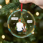 5452OFR2 ornement en verre personnalise tu me manques chien noel 5452okqnc