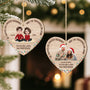 5456OFR2 ornement en bois a 1 couche personnalise noel pour couple photo tu es de loin ma preferee 5456okumg
