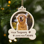 5458OFR1 ornement en bois a 2 couches personnalise pour toujours dans nos coeurs chien 5458o8qzc