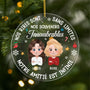 5464OFR1 ornement noel en acrylique personnalise notre amitie est infinie 5464okv0f