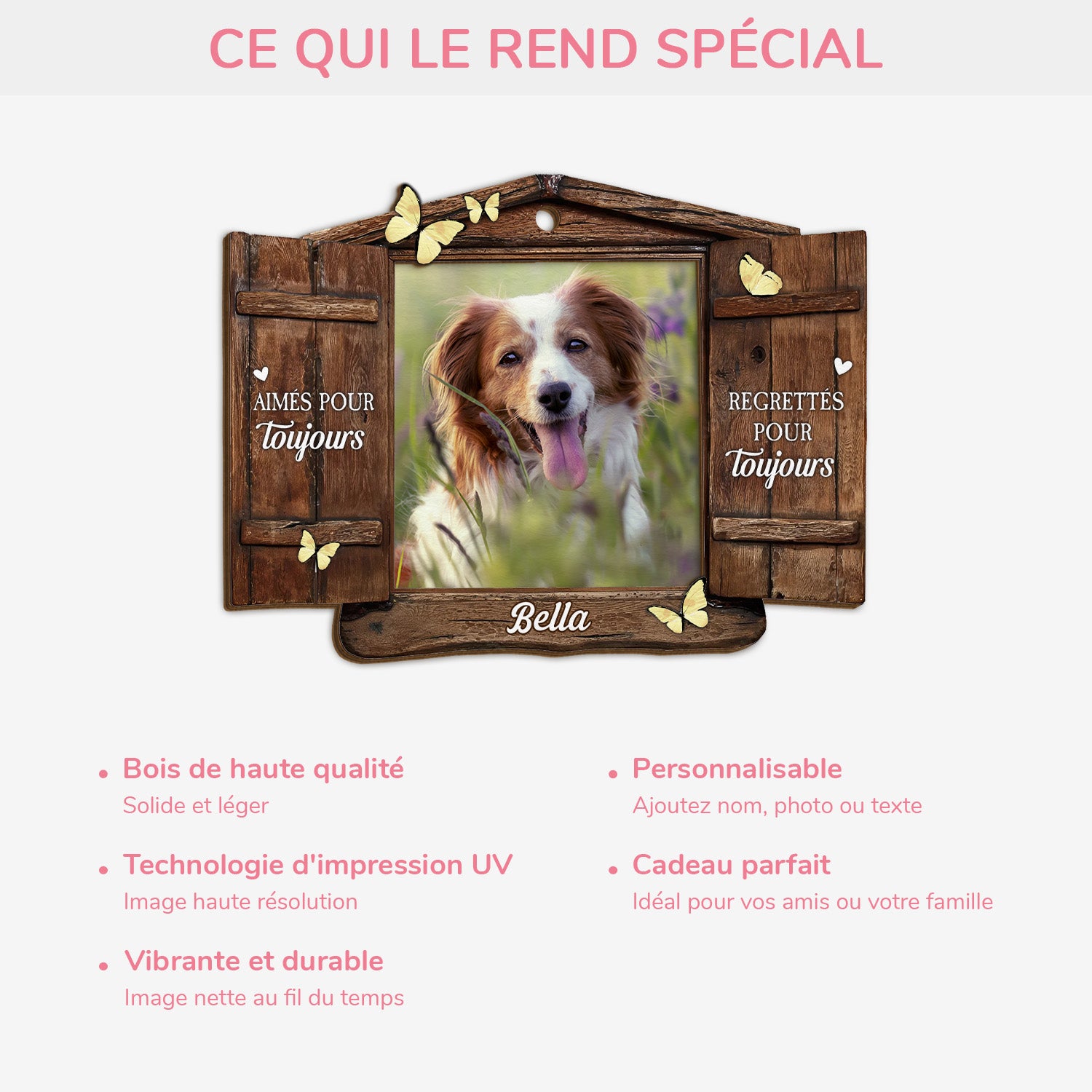 5467OFR4 ornement en bois a 2 couches photo commemoratif personnalise les meilleurs amis ne sont jamais oublies 5467o3ztc_c4775617 7ea7 4515 9622 284ab7bd2edc