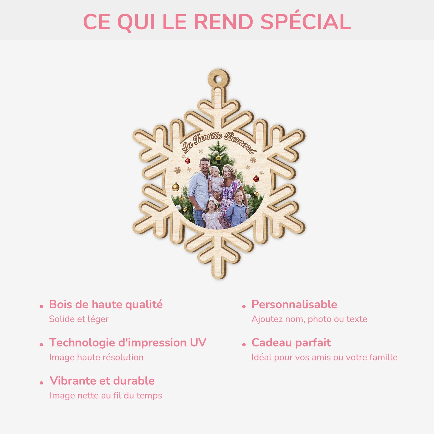 5479OFR4 ornement noel en bois a 1 couche personnalise famille notre famille neige 5479okqqi_2fe819aa 6172 4d77 a8ce f291557a28b3