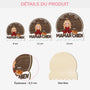 5483OFR3 ornement noel en bois a 1 couche personnalise maman chien 5483okhac