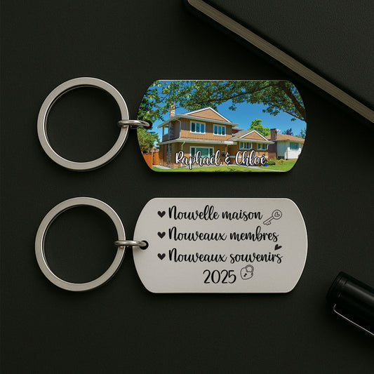 5500JFR2 porte cle aluminium personnalise famille nouvelle maison 5500j6qqi