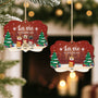5511OFR2 ornement noel en bois a 2 couches personnalise la vie est meilleure avec un chien 5511otlmc