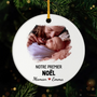 5519OFR1 ornement noel ceramique personnalise premier noel avec maman 5519okv5a