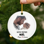 5519OFR2 ornement noel ceramique personnalise premier noel avec maman 5519okv5a_8e5f004d 28d6 4026 bd2d c68b3123e70c