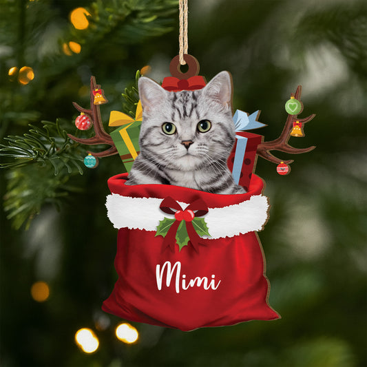 5522OFR1 ornement noel en bois a 1 couche personnalise chat meilleur cadeau de noel chat 5522o8lad