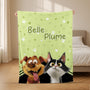 5532BFR2 plaid personnalise chat dort avec moi 5532b3ltd