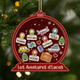5537OFR1 ornement noel en bois a 2 couches personnalise boule de noel aventure 5537ottzr