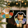 5542OFR2 ornement en bois a 1 couche personnalise portrait floral de mon chat 5542o8lmd