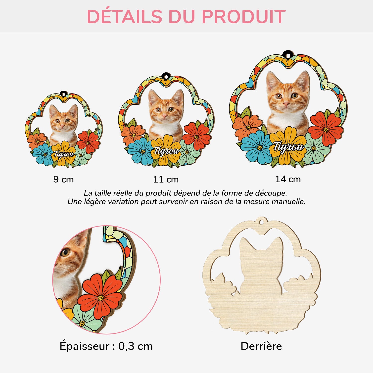 5542OFR3 ornement en bois a 1 couche personnalise portrait floral de mon chat 5542o8lmd_d40df2b4 9b7a 4a8c bd9e 522a086598d4