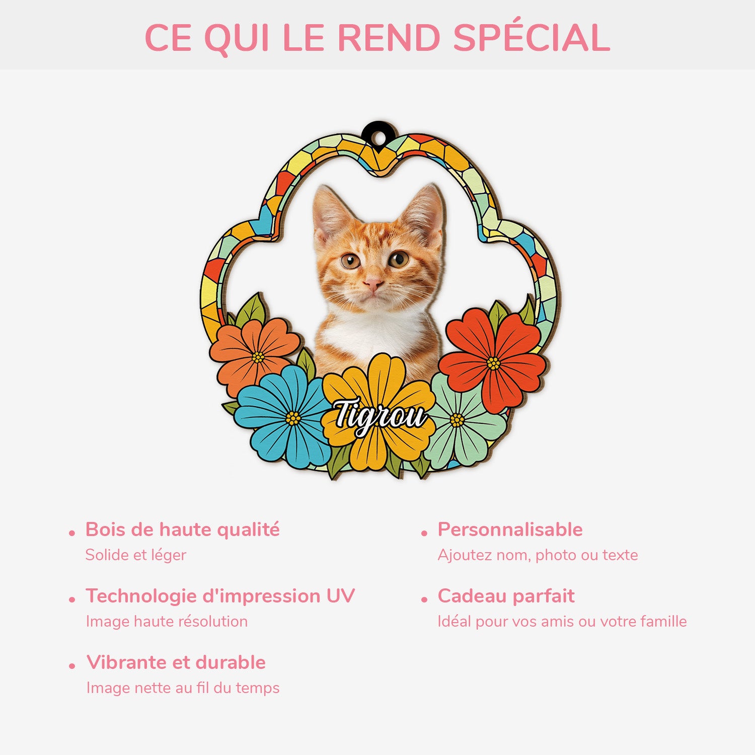 5542OFR4 ornement en bois a 1 couche personnalise portrait floral de mon chat 5542o8lmd_d1c990f5 ebbe 4b59 a7d5 185f80dca7c8