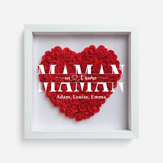 5556OFR1 boite a fleurs personnalise pour maman maman nous taimons 5556o