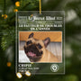 5560OFR1 ornement en acrylique personnalise chien avec photo le journal wouf 5560ottqc