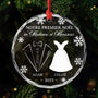5565OFR1 ornement noel en verre personnalise couple premier noel mariage 5565o6qag