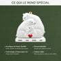 5566OFR4 ornement en acrylique personnalise pour famille famille ours 5566o