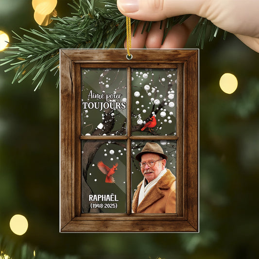 5569OFR2 ornement en acrylique commemoratif personnalise pour femme photo je suis toujours avec toi 5569o3hqa