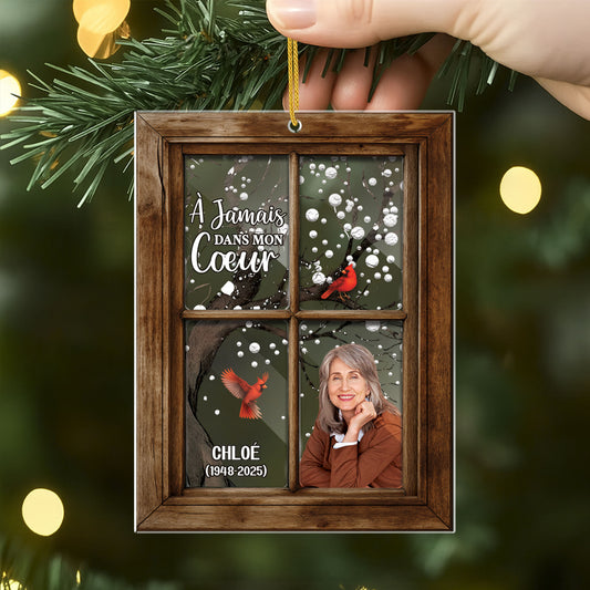 5569OFR2 ornement en acrylique commemoratif personnalise pour homme photo je suis toujours avec toi 5569o3hqb