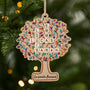 5596OFR1 ornement en bois a 1 couche personnalise notre arbre de vie famille avec mots croises 5596o3tti