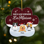 5604OFR1 ornement noel en acrylique personnalise chien nous gouvernons la maison verson neige 5604o3ytc