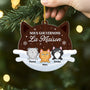 5604OFR2 ornement noel en acrylique personnalise chat nous gouvernons la maison verson neige 5604o3ytd