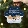 5604OFR2 ornement noel en acrylique personnalise chien nous gouvernons la maison verson neige 5604o3ytc