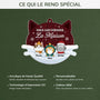 5604OFR4 ornement noel en acrylique personnalise chat nous gouvernons la maison verson neige 5604o3ytd