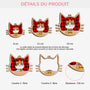 5629OFR3 ornement noel en bois a 2 couches personnalise chat repas de noel 5629o8uzd