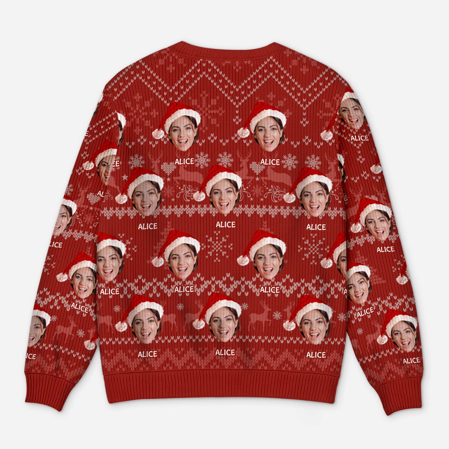 5633WFR3 pull moche de noel personnalise drole avec photo femme et homme 5633w8mnb