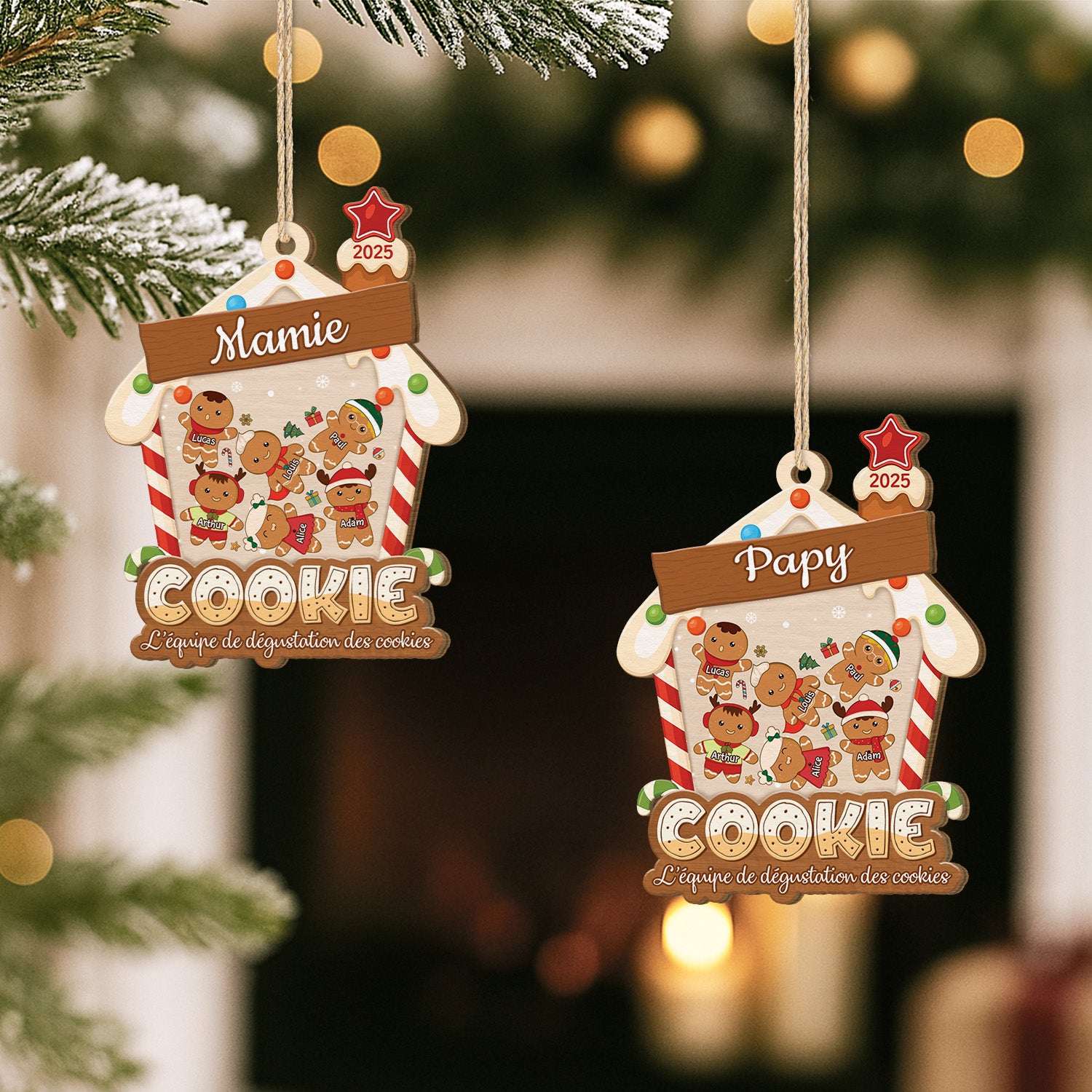 5639OFR2 ornement noel en bois a 1 couche personnalise equipe degustation de cookies de mamie 5639oktta_4441134a 3140 43ec be70 7b180828001c