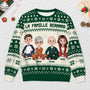 5645WFR2 pull moche de noel personnalise notre famille 5645w3tti