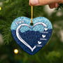 5650OFR2 ornement noel coeur ceramique personnalise pour maman papa coeur de maman 5650oqza