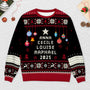 5662WFR2 pull moche de noel personnalise pour famille sapin noel avec prenom 5662wkqqi