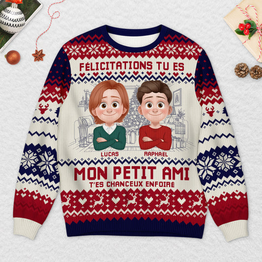 5667WFR2 pull moche de noel personnalise couple felicitations mon mari 5667w6qqg