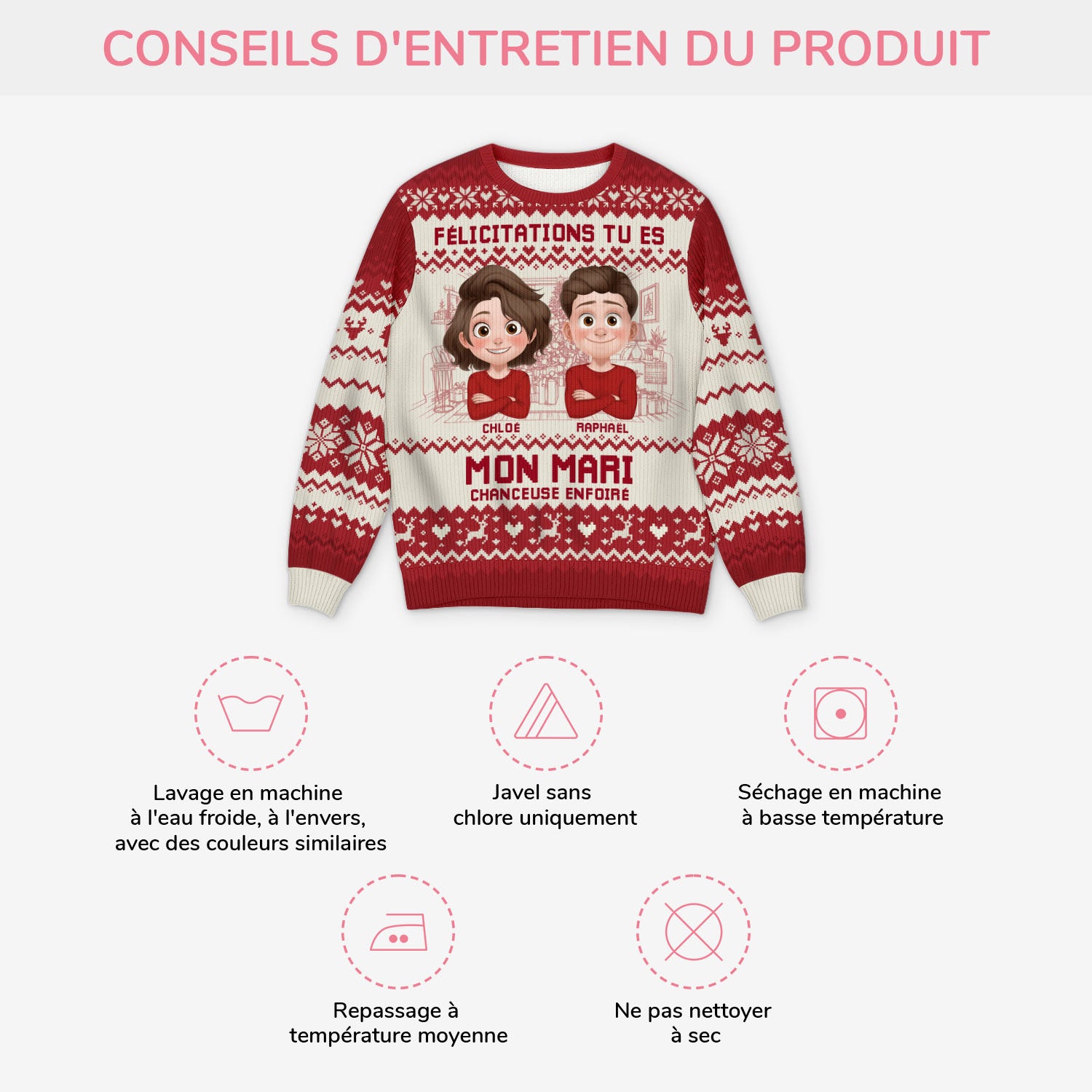 5667WFR4 pull moche de noel personnalise couple felicitations mon mari 5667w6qqg