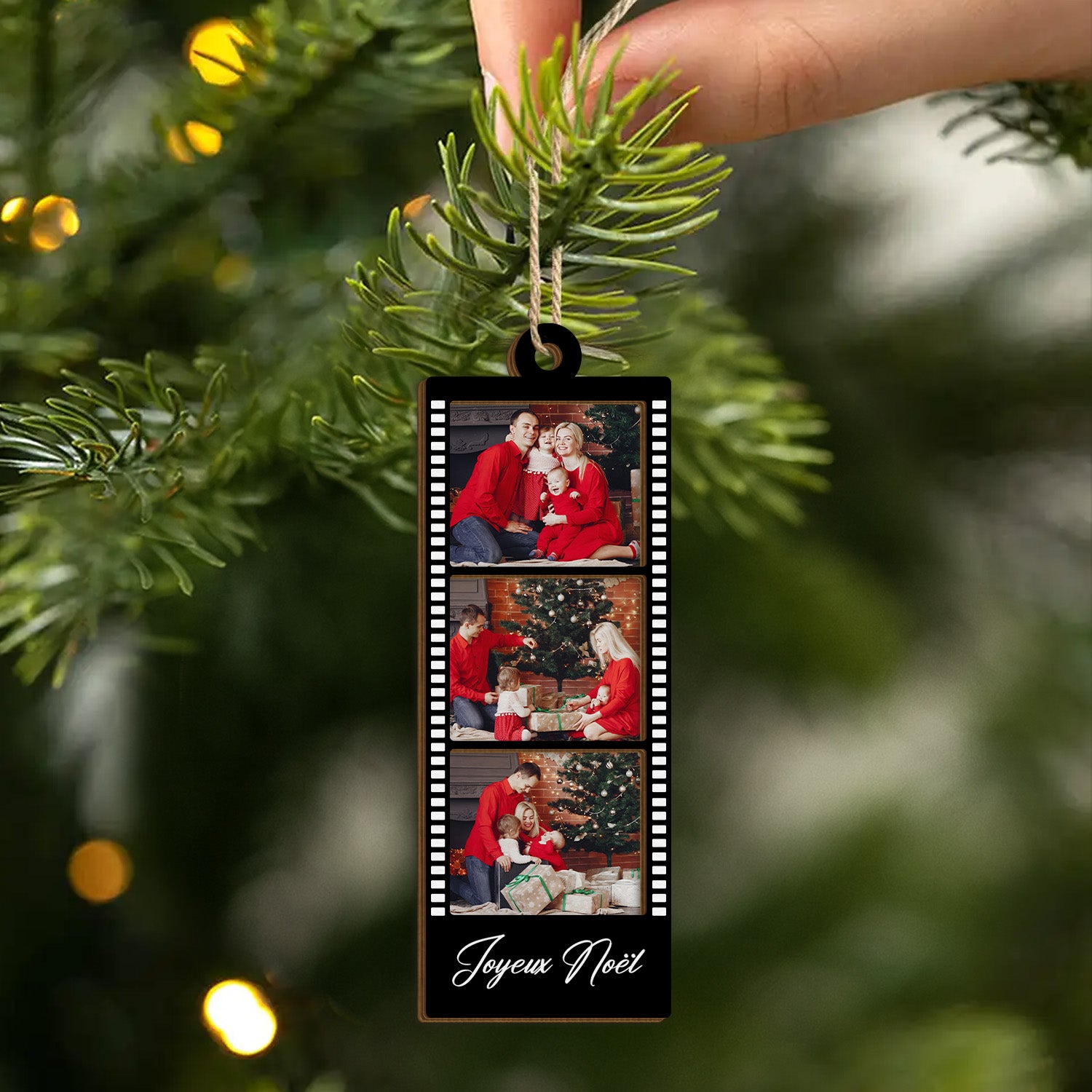 5673OFR2 ornement noel en bois a 2 couches personnalise avec photo photo de notre famille 5673o6mmi