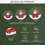 5682OFR3 effet dimpression 3d ornement acrylique personnalise avec prenom mamie papi gnome noel 5682okm0b