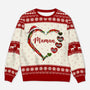 5685WFR1 pull moche de noel personnalise avec prenom le grand coeur de maman 5685wklta