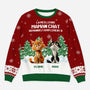 5693WFR1 pull moche de noel personnalise le meilleur papa maman chat 5693w8lnd