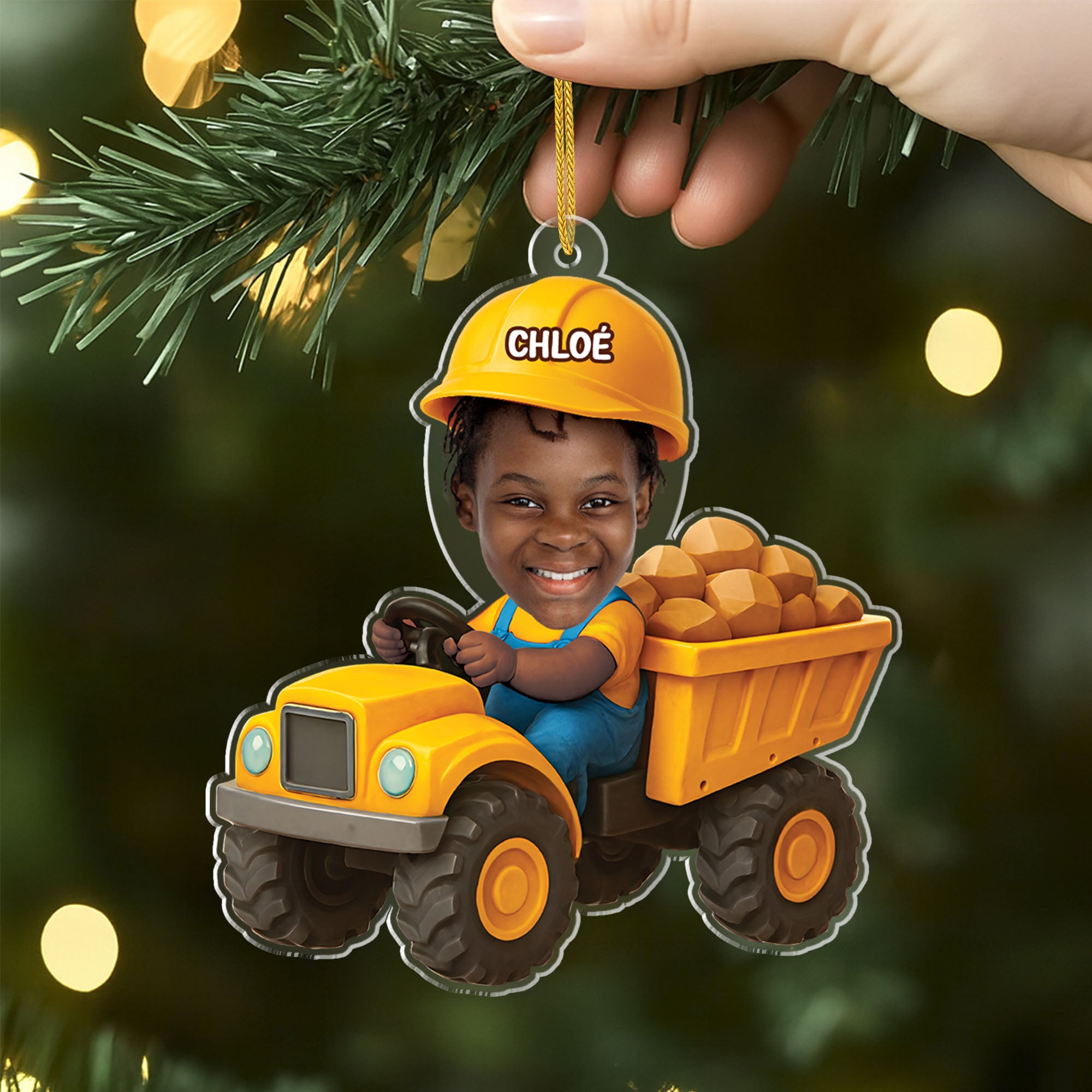 5699OFR2 ornement noel acrylique personnalise avec photo enfant conducteur 5699o8mqk